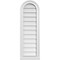 Ekena Millwork Round Top Surface Mount PVC Gable Vent w/ 2"W x 2"P Brickmould Sill Frame, 12"W x 36"H GVPRT12X3603SN - alternate 1